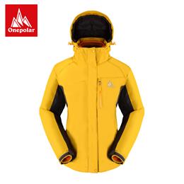 ONEPOLAR極地戶外冬沖鋒衣女三合一兩件套加厚抓絨防水透氣登山服